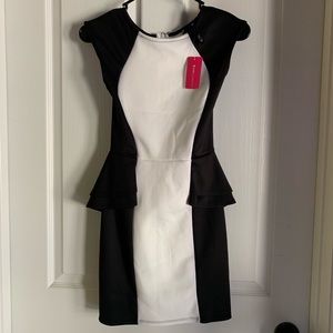 NWT Love Culture Black and White Dress